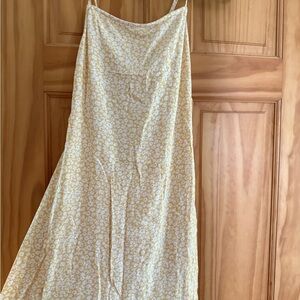 American Eagle Outfitters Cream Floral Dress